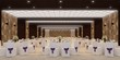 © Suwatchai - banquet hall 3d,rendering