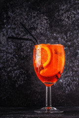 Wall Mural - Classic Italian Aperol Spritz cocktail