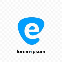 Fototapete - E digital e-mail at sign vector letter icon