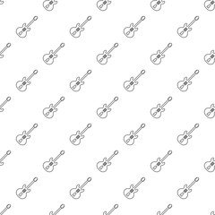 Poster - Electric guitar pattern vector seamless