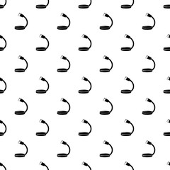 Poster - Table microphone pattern vector seamless