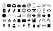 Icon set for business and work 50 pictogram vector 