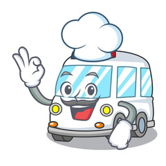 Poster - Chef ambulance character cartoon style