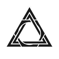 Wall Mural - triangle logo. vector eps 08.