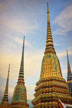 View Of Steeple Of Wat Pho Against Sky