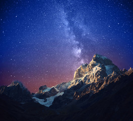 ushba at night