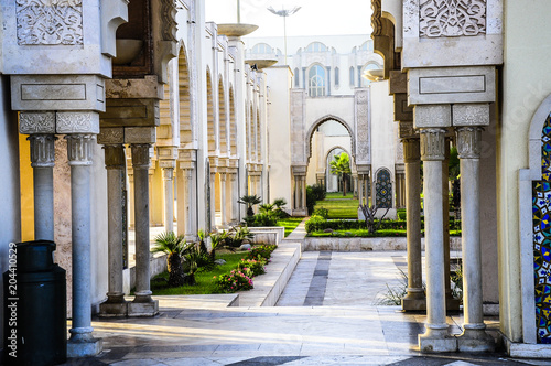 Fotomural Casablanca Tipical buildings next to the mosque
