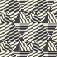 Wall Mural - black and white modern geometric seamless pattern.