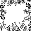 © Grgroup - leafs plant frame pattern vector illustration design