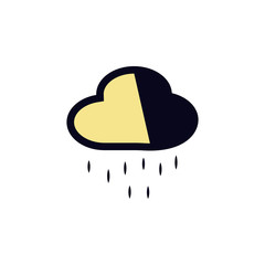 Poster - rain icon. Element of colored web icon for mobile concept and web apps. Detailed rain icon can be used for web and mobile. Premium icon