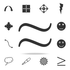 approximately equal symbol icon. Detailed set of web icons and signs. Premium graphic design. One of the collection icons for websites, web design, mobile app