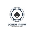 poker logo. icon. vector illustration