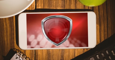 Poster - Blank shield on phone