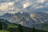 Fototapeta Na ścianę - Beautiful scenery of the great mountain peaks. Dolomites. Italy.