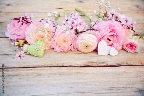 Grußkarte - Blumenstrauß Frühling - Frühlingsblumen