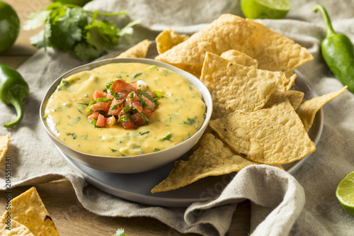 Fotografía Spicy Homemade Cheesey Queso Dip