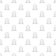 Poster - Best woman user pattern vector seamless repeating for any web design
