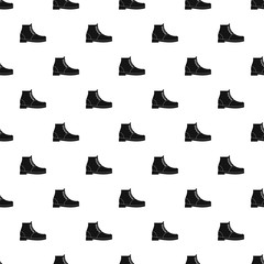 Poster - Hiking boots pattern vector seamless repeating for any web design