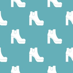 Sticker - Woman shoes pattern vector seamless repeating for any web design