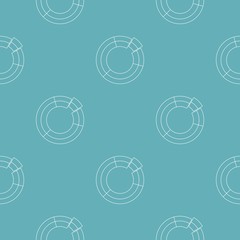 Poster - Circle chart pattern vector seamless repeating for any web design