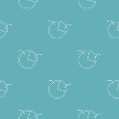Poster - Pie chart pattern vector seamless repeating for any web design