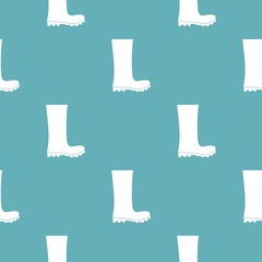 Poster - rubber boots pattern vector seamless repeating for any web design