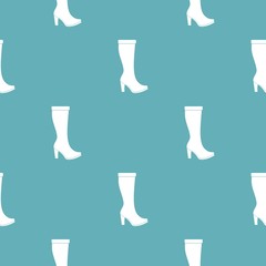 Poster - Woman boots pattern vector seamless repeating for any web design
