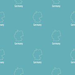 Poster - germany map thin line. simple illustration of germany map vector isolated on white background