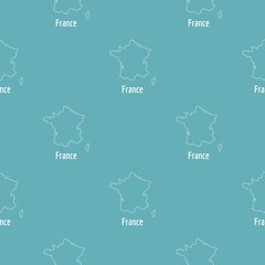Poster - france map thin line. simple illustration of france map vector isolated on white background