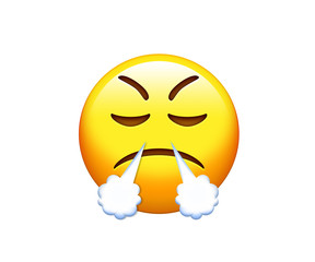 emoji sad, angry and feeling depressed yellow face icon