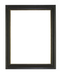 BLACK PICTURE FRAME ISOLATED ON WHITE BACKGROUND