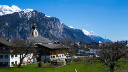 Landscape in Tyrol , Austria in the Alps