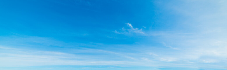 Wall Mural - blue sky and white clouds in spring