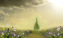 Emerald Ity With Poppies