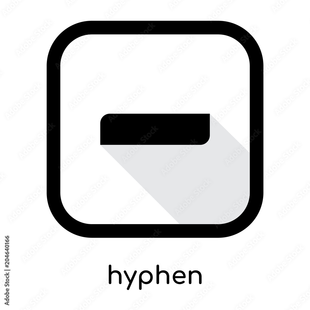 Hyphen sign discount
