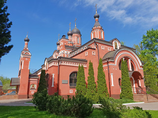 Sticker - Trinity temple in Skhodnya, Russia