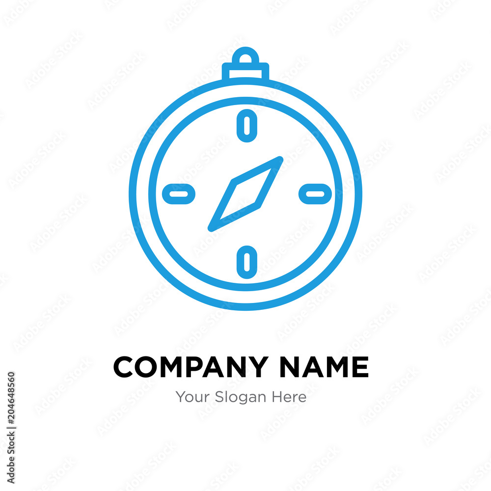Compass company logo design template, colorful vector icon for your ...