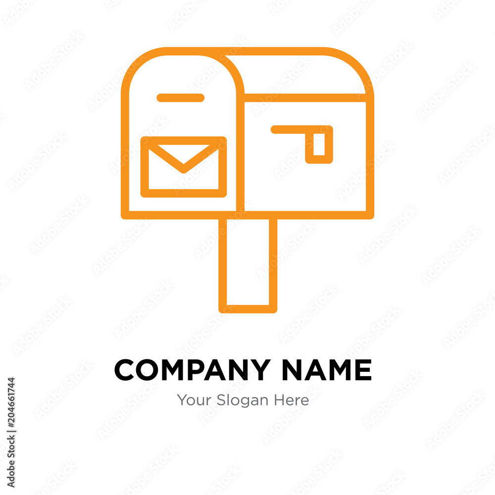 po box company logo design template, colorful vector icon for your ...