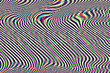 Glitch psychedelic background. Old TV screen error. Digital pixel noise abstract design. Computer bug. Television signal fail. Technical problem grunge wallpaper. Colorful noise