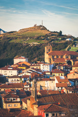 Canvas Print - Aerial view of Laredo town, Spain