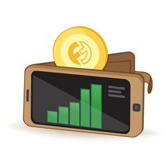 Funfair Cryptocurrency Coin Digital Wallet Smartphone