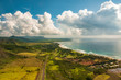 Town of Hanapepe on Kauai from the air