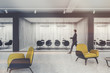 © ImageFlow - Yellow armchairs lobby, meeting room toned