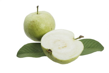 Wall Mural - guava fruit isolated on the white background