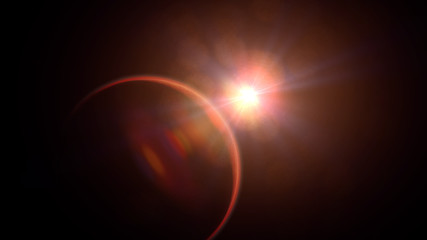 Wall Mural - planet mars, sunrise over the red planet