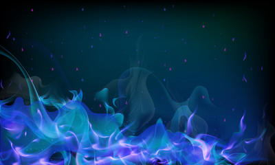 blue fire background