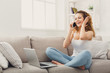 © Prostock-studio - Beautiful freelancer working at home