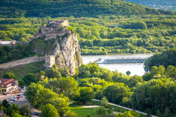 Wall Mural - Ruins of castle Devin on Danube river, Bratislava, Slovakia
