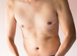 © prakasitlalao - Little fat man body cloase up picture in body background
