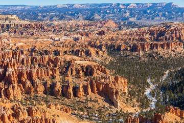 Canvas Print - Scenic Bryce Canyon National Park Utah in Winter